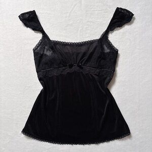 Black Lacey Milkmaid Cami